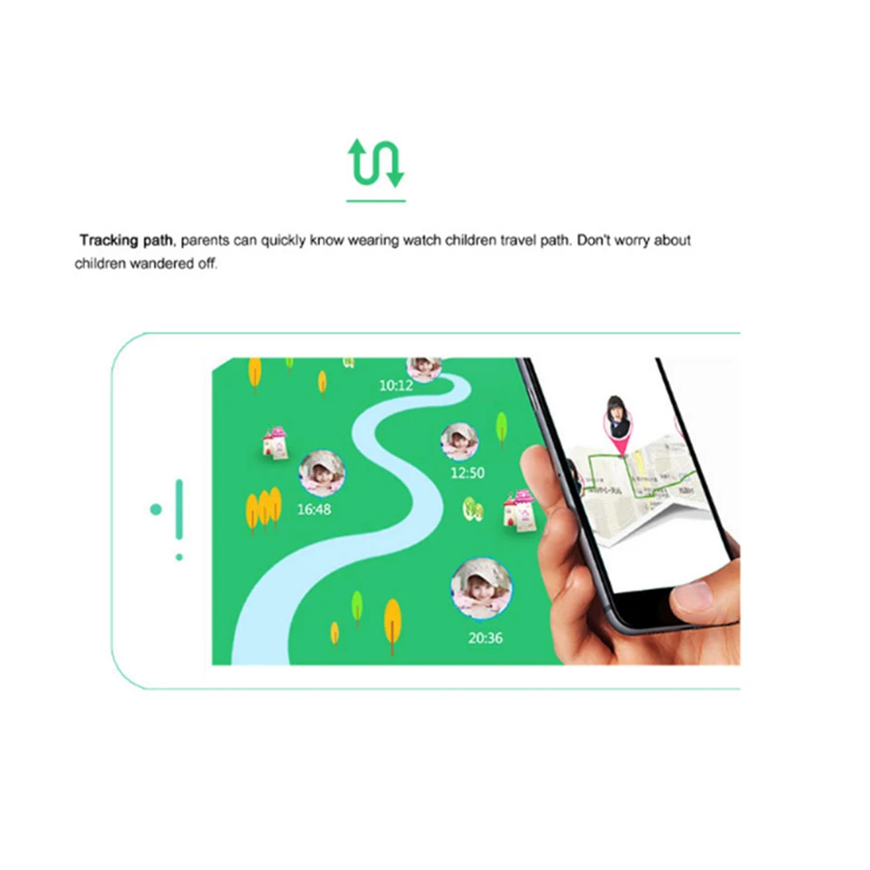 Детские Смарт часы DF27 с GPS для плавания водонепроницаемые кнопкой SOS