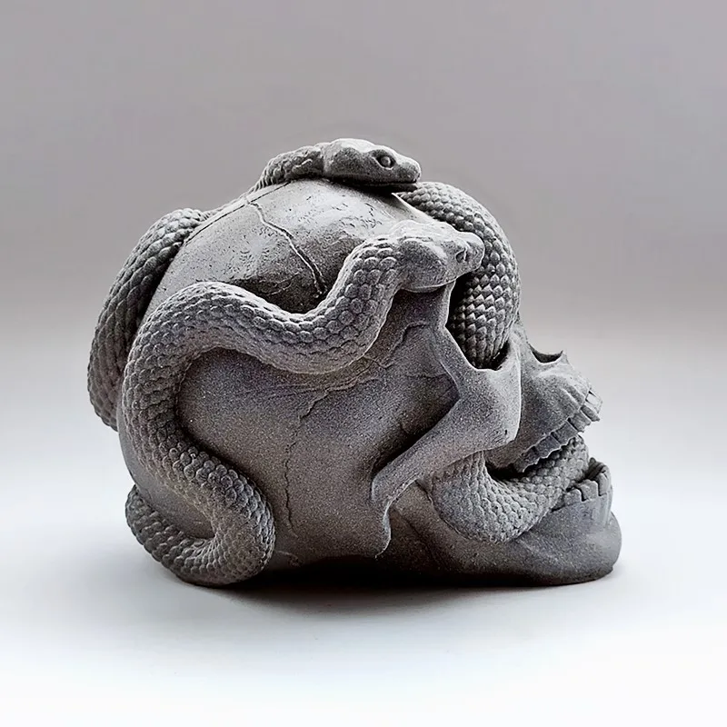 Новый товар в 2021 году! Силиконовая форма виде черепа змеи для самостоятельного