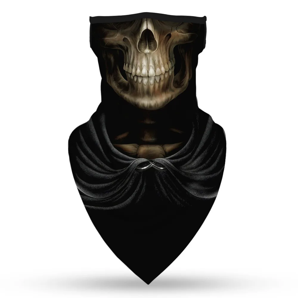 Хэллоуин страшная ведьма череп вампира демон дьявол мотоцикл шейный шарф маски