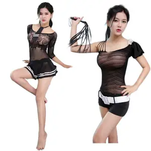 Сексуальное мини-платье, костюм для косплея, ажурная сетка, горячая горничная, женская полиция, сексуальные костюмы-Униформа порно, секс-игры для взрослых, эротическая одежда плюс