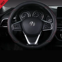 high quality suitable all 37cm 38cm models car steering wheel cover leather for acura rdx cdx mdx tlx l zdx tl car assessoires