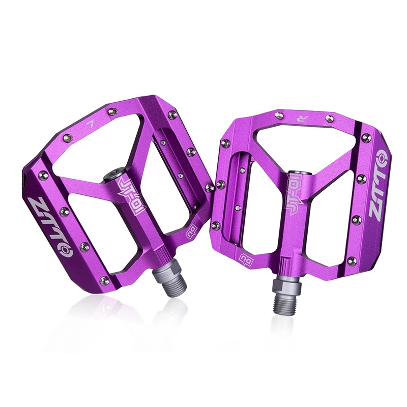 

ZTTO Bike Pedal Ultralight Aluminum Alloy Bicycle Pedal Flat DU Bearings Anti-Slip Bicycle Parts for MTB Road Bike