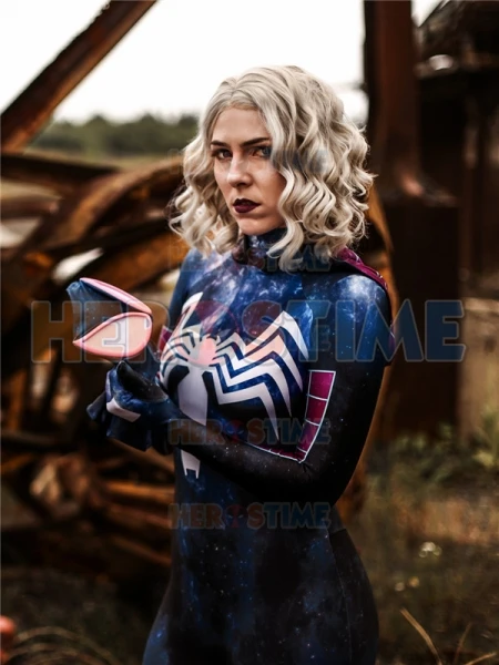 Костюм Gwen Stacy из спандекса и лайкры с 3D-принтом костюм зентай на Хэллоуин для