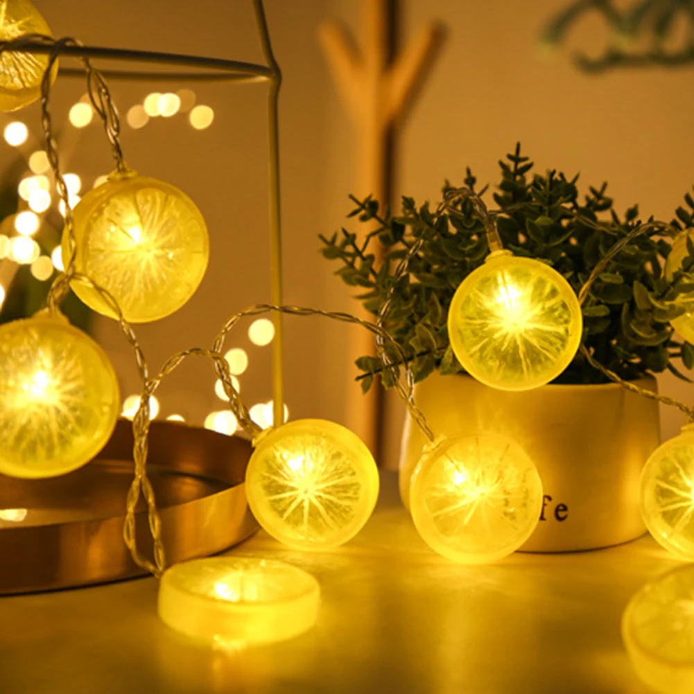 

6/3/2M Lemon Snowman LED String Lights Fairy Lights Led Light Battery-operated Garland New Year Christmas Tree Decorations