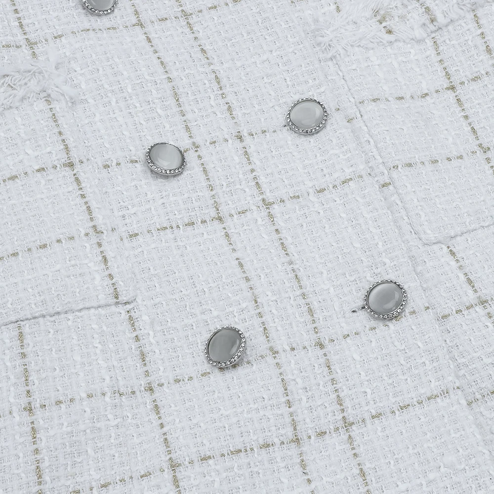 

Women Winter Sexy Long Sleeve V Neck Plaid White Blazer Dress 2020 Elegant Evening Party Club Dress Vestidos