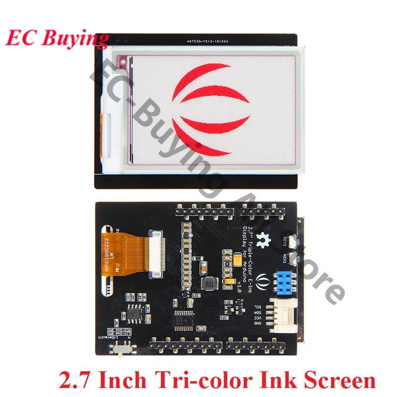 Трехцветный электронный экран с чернилами для Arduino 2 7 дюйма плата расширения
