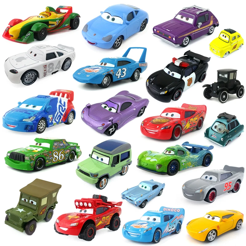 Машинки Disney Pixar Тачки 3 Молния Маккуин игрушки Джексон шторм король матер 1:55 литые