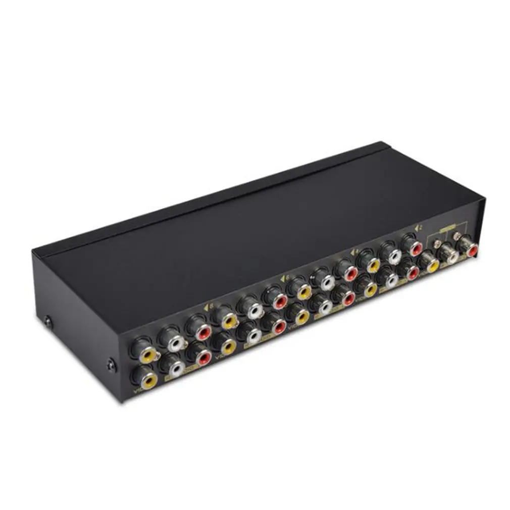 

AV Switch Box Composite Selector 8 Port RCA Audio Video 8 In 1 Out To TV Swithcer Adapter for DVD HDTV Converter