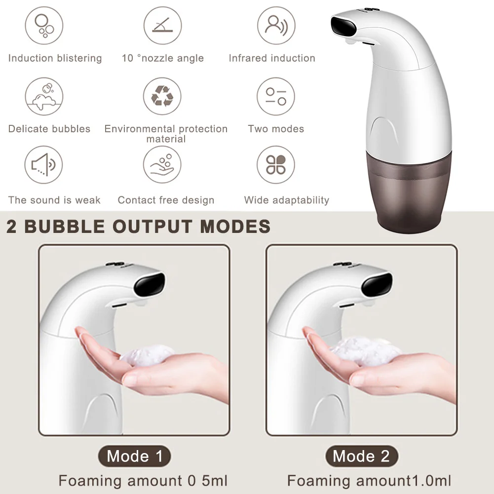 

Sensitive Hands Free Infrared Motion Intelligent Sensor Soap Dispenser Non Hand Wash With Automatic Bubbler Household
