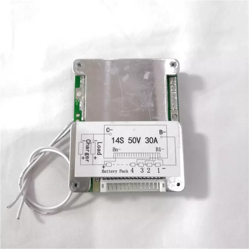 

14S 48V 30A lithium li ion polymer battery bms pcb pcm with on off switch with balance function