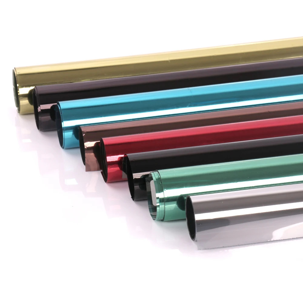 Односторонняя Защитная пленка для окон SUNICE Солнцезащитная зеркальная тонировка