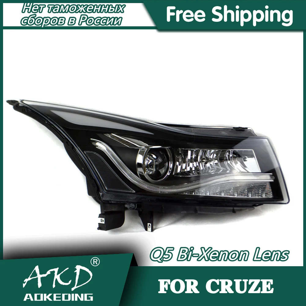 AKD автостайлинг фары для Chevrolet Cruze 2009-2015 светодиодный ные DRL Q5 Биксеноновые линзы