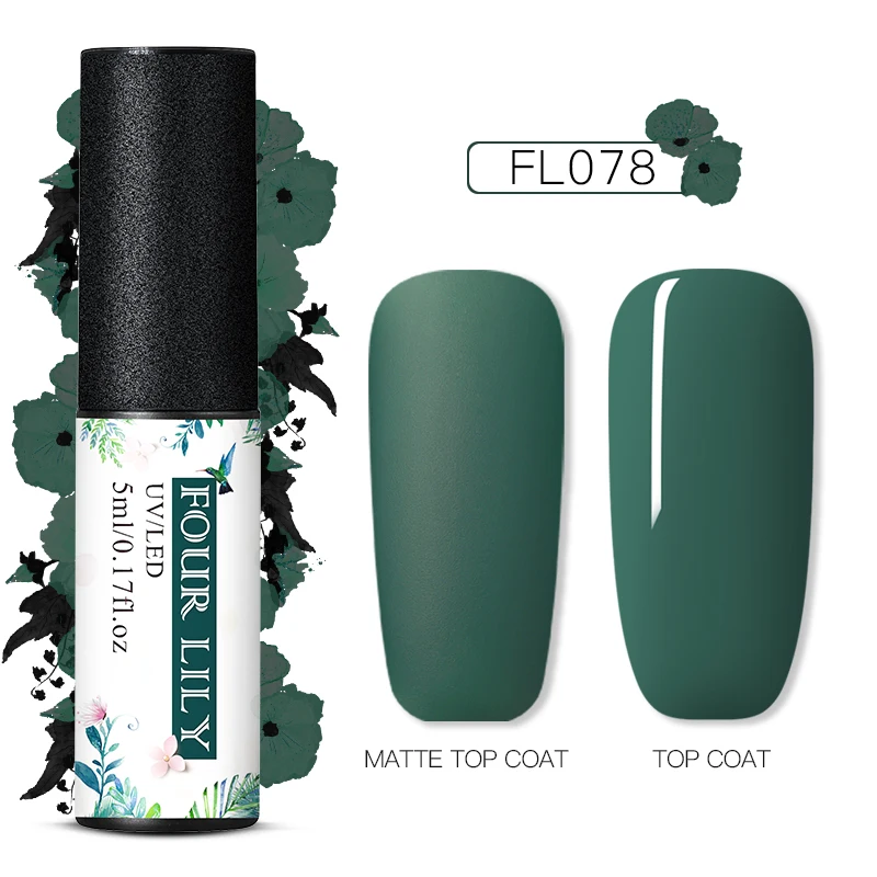 PS06849 Четыре Лили 60 Цвета Матовый УФ-гель для ногтей 5 мл Pure Nail Цвет матовый лаки для ногтей био-Гели Soak Off Гель лак для ногтей Лаки маникюрный лак - Цвет: PS06849