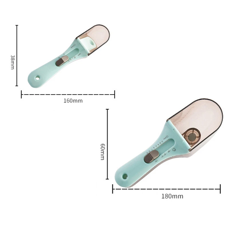 

2 Pcs Adjustable Measuring Spoons with Magnetic Snaps Multifunctional Measuring Spoon Set Baking Tool Measuring Kitchen Tools