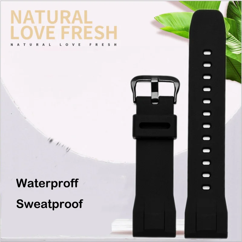 Силиконовый сменный ремешок для смарт-часов Casio PRG-650 PRG-650Y 24 мм прочный