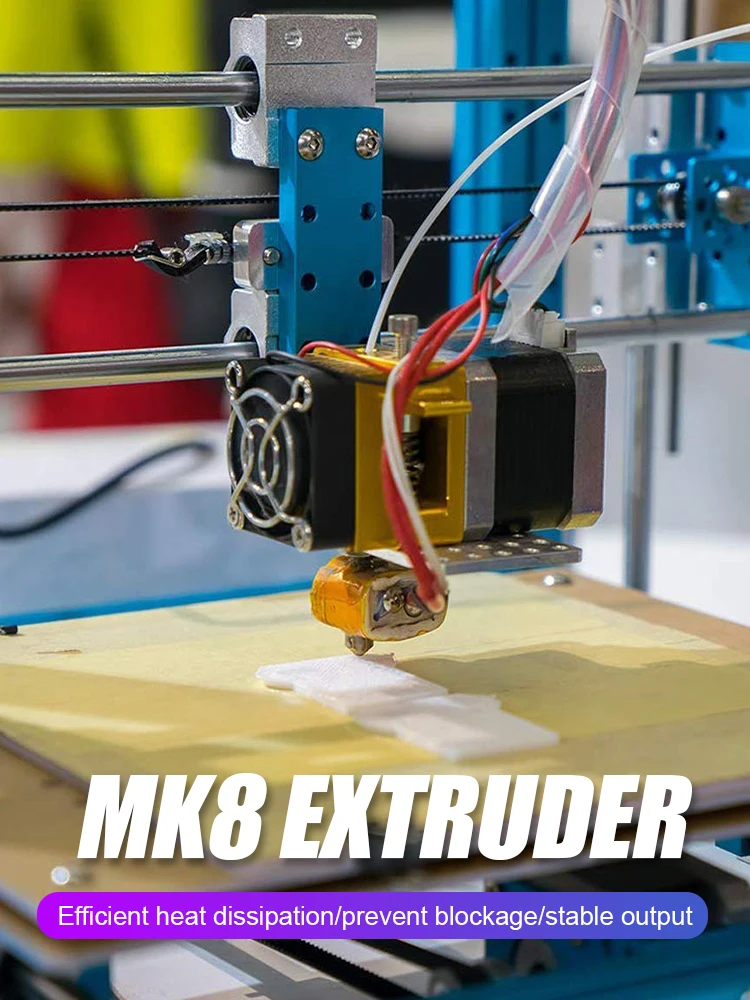 

MK8 Extruder Full Metal 0.4mm Nozzle Print Head 1.75mm Filament for Prusa i3 DIY 3D Printer Upgraded Accessories