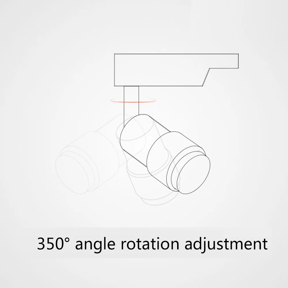 Фокусирующий комнатный светодиодный светильник COOJUN 7 Вт 4000K Ra≥ 93 высокий CRI 240 в