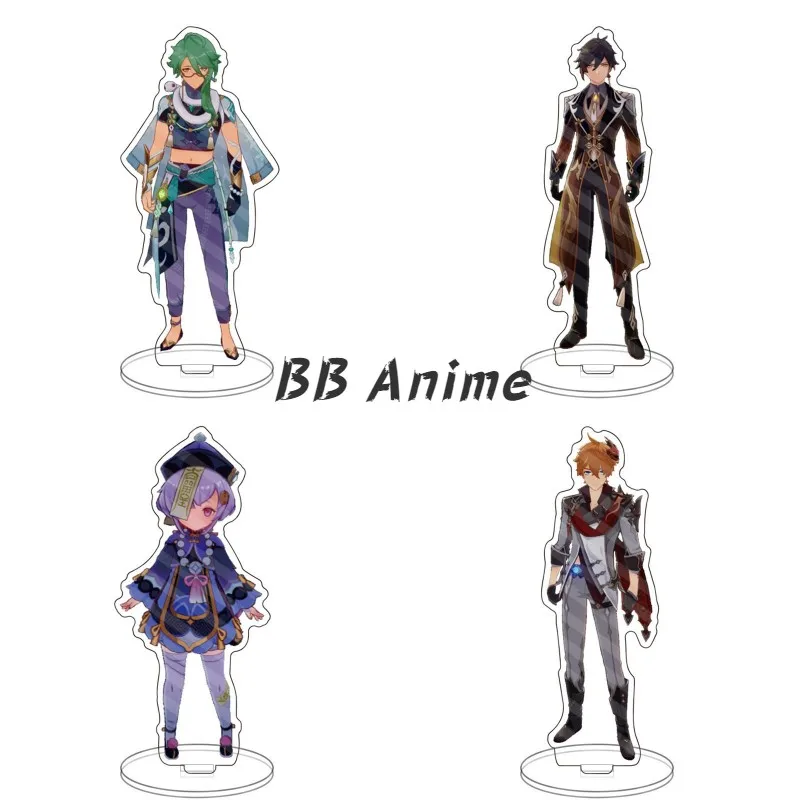 

Anime Figure Genshin Impact Diluc Venti Klee Zhongli Xiao New Style Acrylic Stand Model Plate Desk Decor Gift For Friend