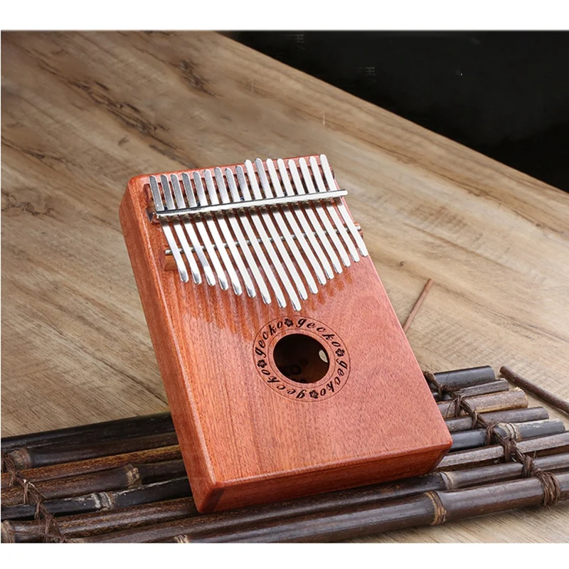 

GECKO 17 Key K17R Kalimba Veneer Thumb Piano Finger Percussion Music Instruments for Kids Adult Gift