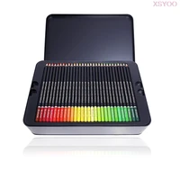 brutfuner 180 colors colored pencils professional soft bold cores oil color pencil for drawing art sketch coloring black tin box