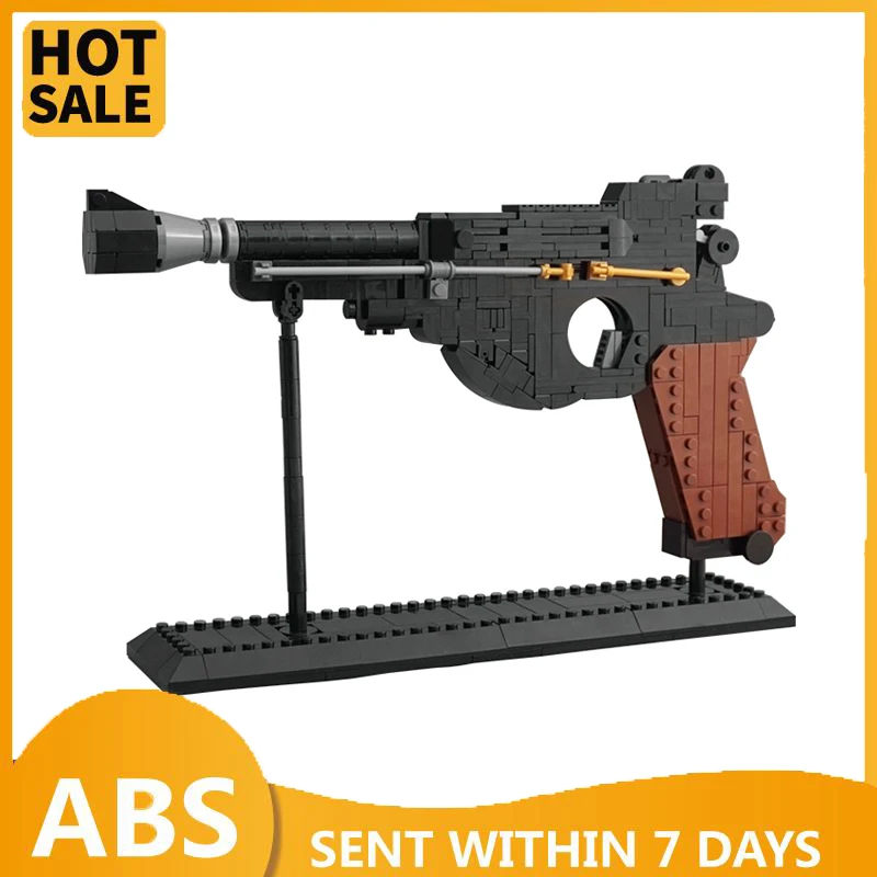 

MOC High-Tech Blaster Pistol Building Blocks Assembly Gun Bricks Model Soldier Wars DIY Education Toy For Children Birthday Gift