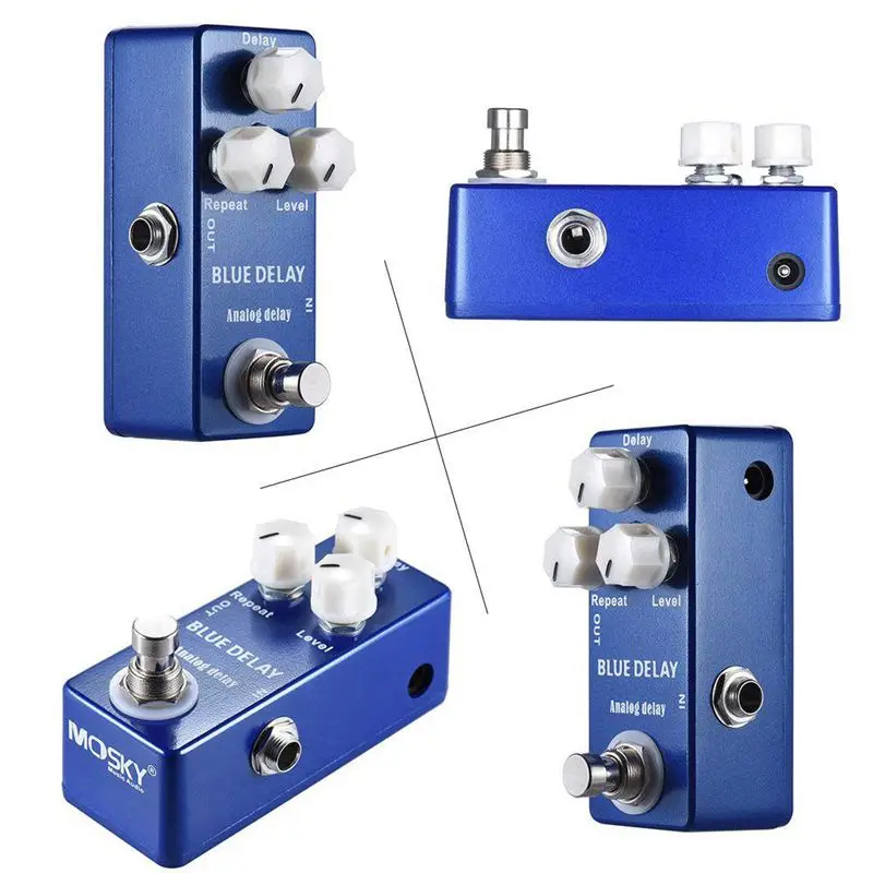 

Mosky Deep Blue Delay Mini Guitar Effect Pedal True Bypass