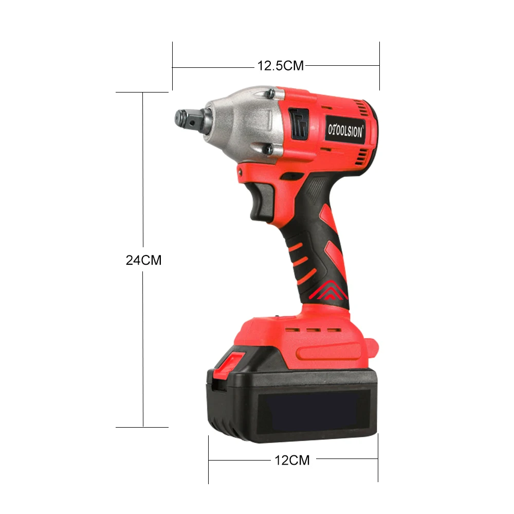 21V 320N.m Brushless Cordless Wrench 450W Powerful Electric Socket Impact 3000mAh Lithium-lon Battery Power Tools Kit | Инструменты
