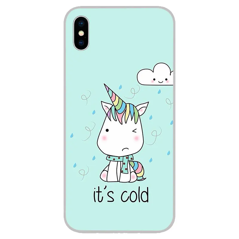 cute cartoon unicorns Silicone Soft TPU Cases Covers For iPhone 11 Pro XS Max X XR 8 7 6S Plus 5S SE 4S Silicon Case Cover |