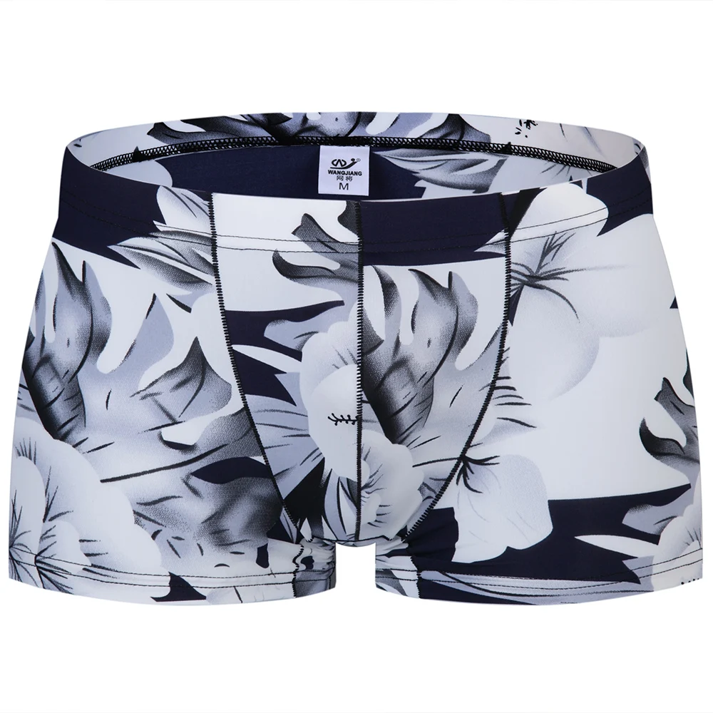 Для мужчин пикантные трусы-боксеры Стрейчевые дышащий Нижнее белье с мешочком