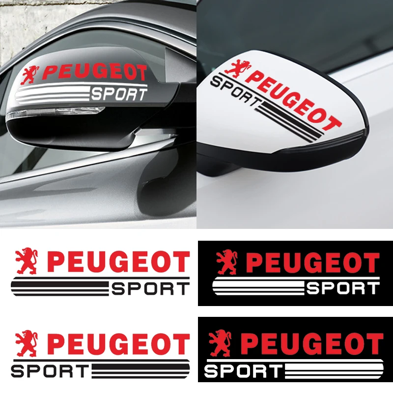 2 шт. декоративные наклейки на зеркало заднего вида для Peugeot 308 408 508 RCZ 208 3008