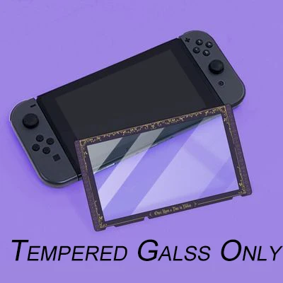 Tempered Glass A Nintend NS Switch Console Joycon Housing Shell Case Protect Case Cover for Nintendo Switch Joy Con Console Hard Case Accessories - Цвет: Tempered Glass A