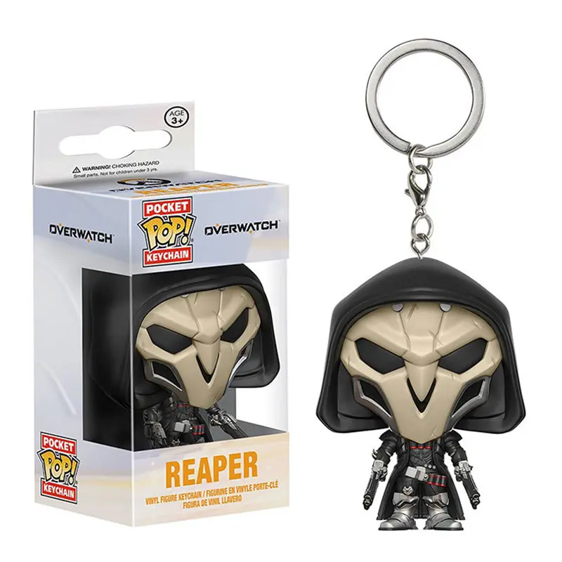 FUNKO POP над костюм для косплея трэйсер и жнец Карманный Брелок Виниловая фигурка