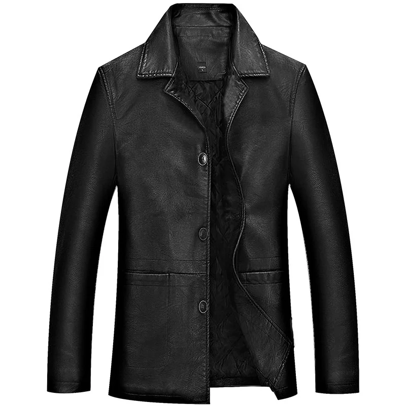 

Men's Faux Leather Jackets Washed Motorcycle PU Leather Jackets Outwear Coat Male Fashion Windproof Leather Jacket Plus Size 4XL