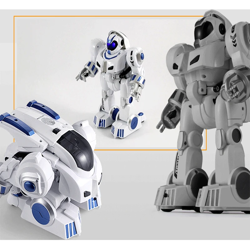 

RC Robot K4 Deformation Remote Control Dinosaur Intelligent Police Fingerprint Robots Children Kids Toys