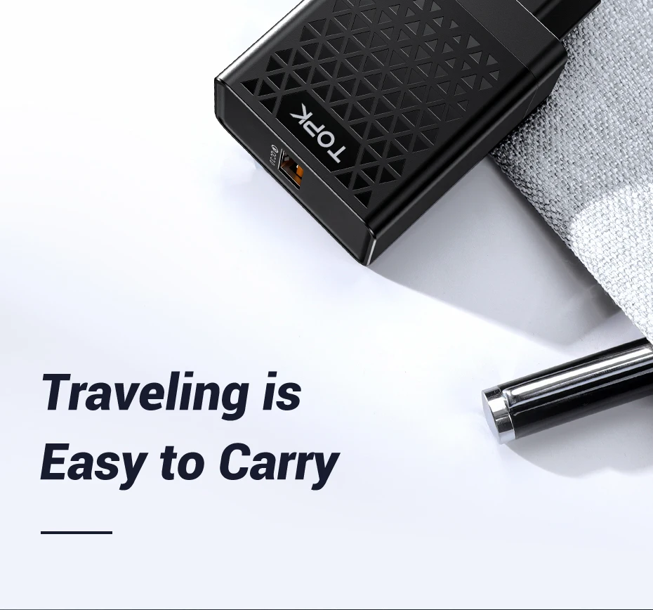 TOPK B154Q Quick Charge 3,0 USB зарядное устройство QC3.0 быстрое зарядное устройство USB зарядка для телефона адаптер с европейской вилкой для iPhone samsung Xiaomi huawei