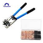 Обжимные Щипцы для электрических кабелей, шестигранные обжимные кусачки для автомобиля, медные кольцевые клеммы