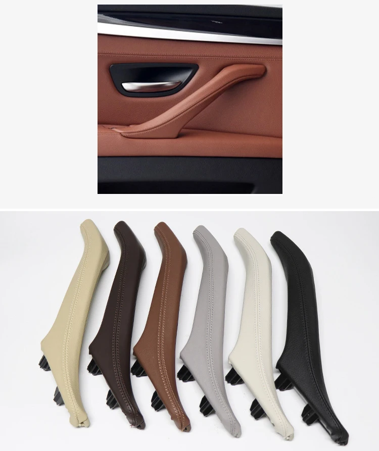 LHD RHD Левая Правая внутренняя кожаная ручка для пассажирской двери в сборе BMW 5