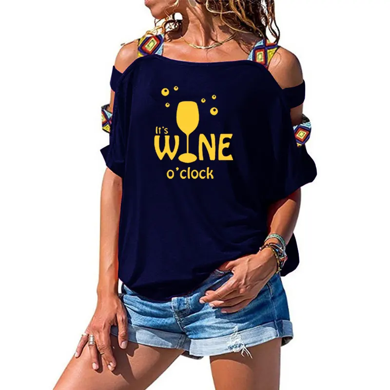 

Женская футболка с коротким рукавом и воротником «одно слово»