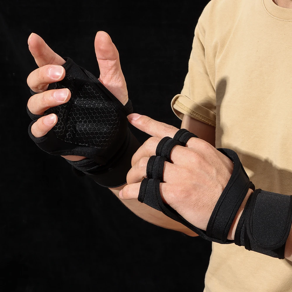 Тренировочные перчатки для тяжелой атлетики женщин и мужчин спортивные фитнеса