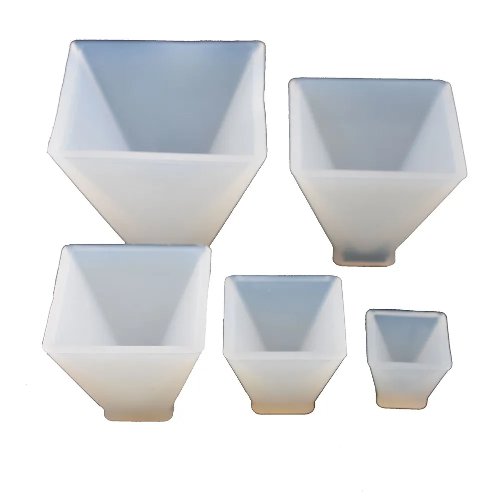 

5pieces Silicone Mold 20mm-60mm Pyramid charms Resin Silicone Mould for Jewelry diy Making epoxy resin molds