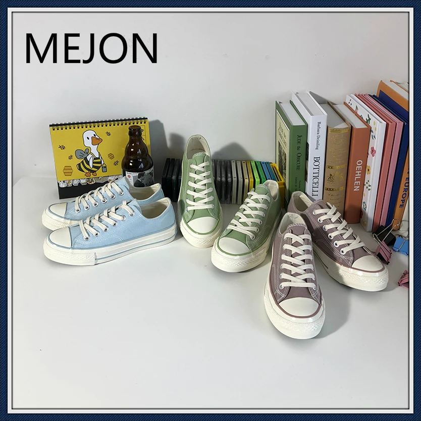 Женская обувь холст кроссовки Корейская версия Белая для студентов плоская