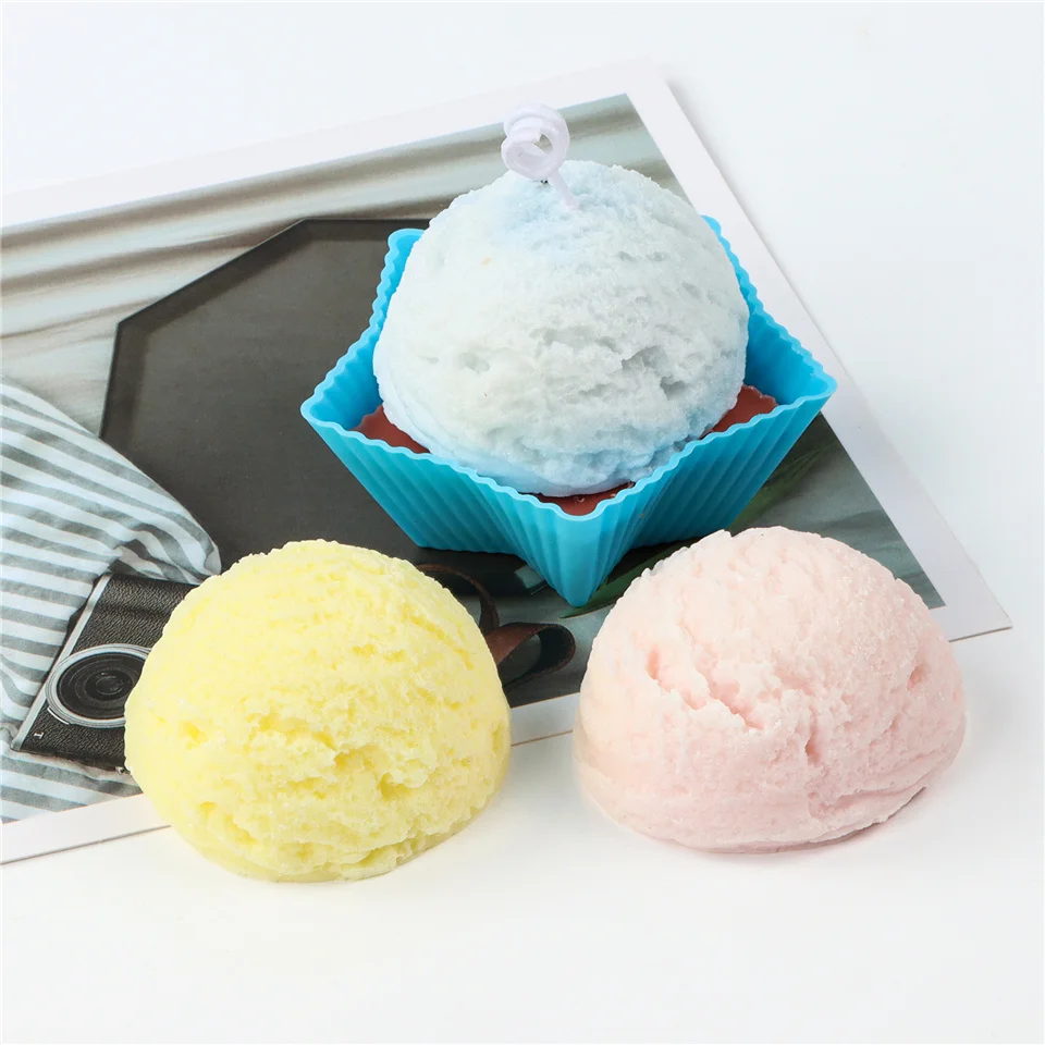 Силиконовая форма для мини-мороженого в форме свечи гибкий Сферический