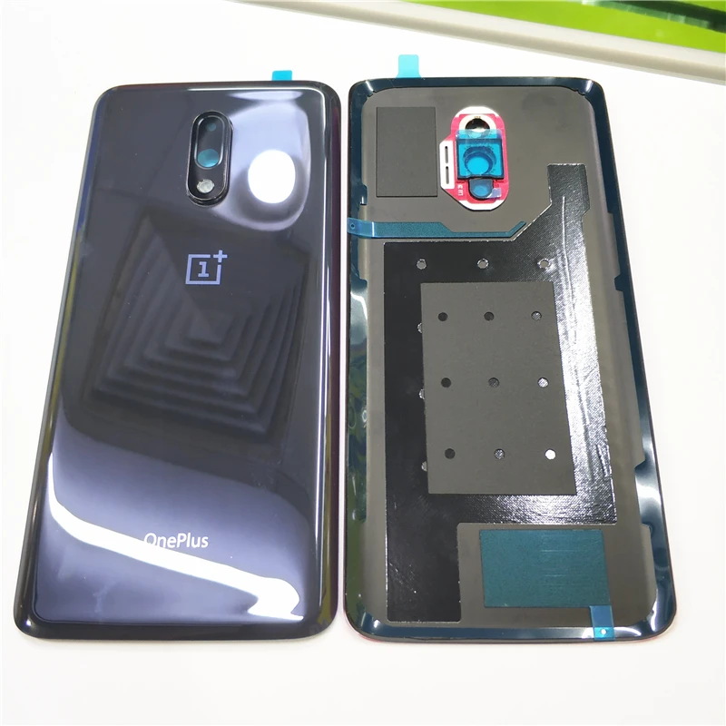 

Оригинальный новый стеклянный чехол для OnePlus 7, Крышка батарейного отсека, задняя крышка корпуса, запасные части для Oneplus7, задний корпус