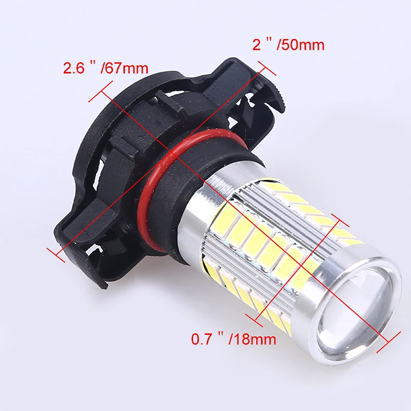 Автомобильная светодиодная лампа POSSBAY H16 33 SMD для наружного освещения