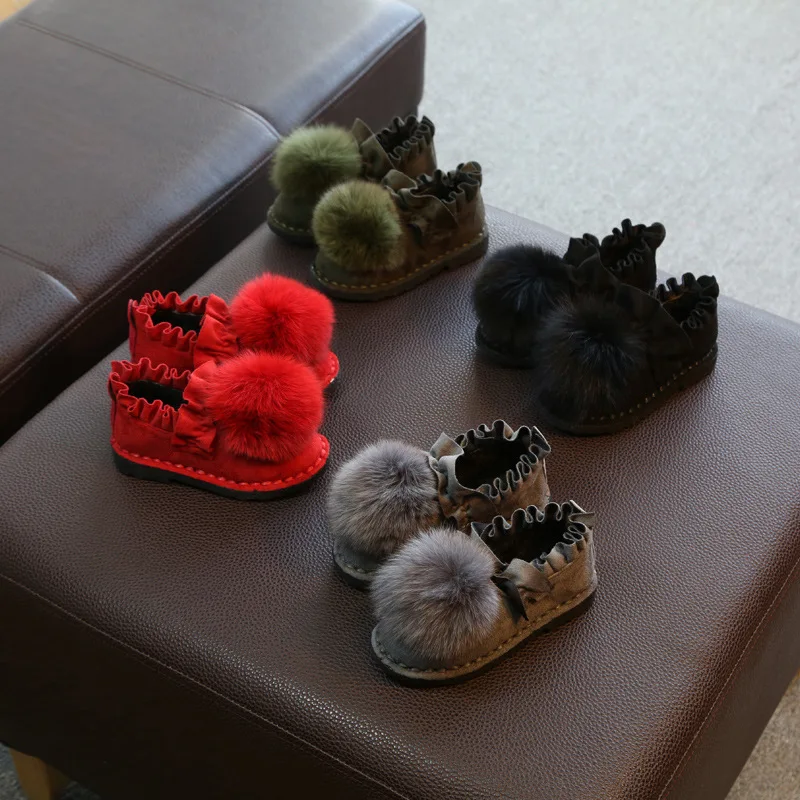 Кожаные туфли CNFSNJ с металлическими кнопками на осень и зиму 21-36 | Детская одежда