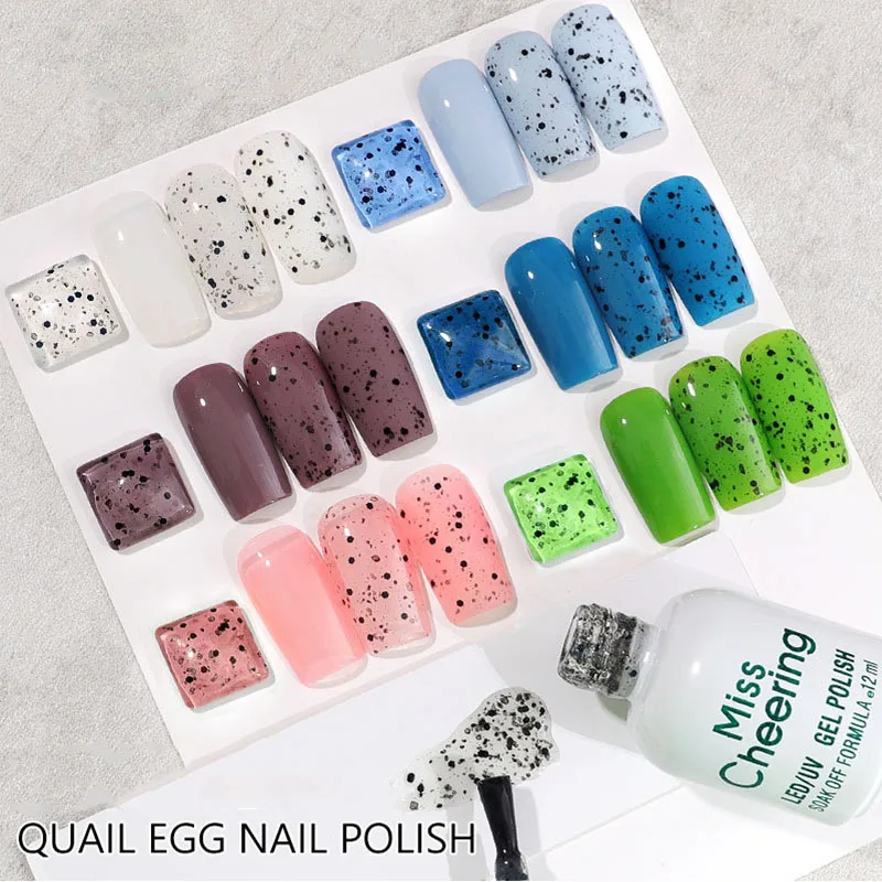 

12ml Nail Gel Eggshell Gel Nail Polish Transparent Gel Soak Off Nail Art Gel UV LED Varnish With Any Color Base Top Coat