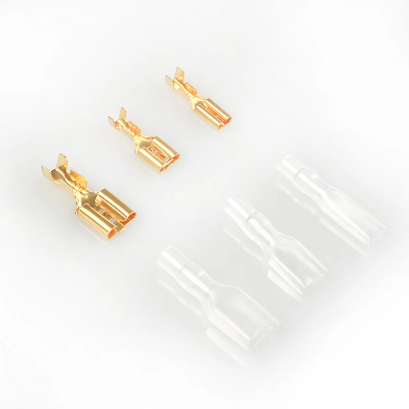 

120pcs Box Set Crimp Insulating Terminal Female Spade Connector Sleeves