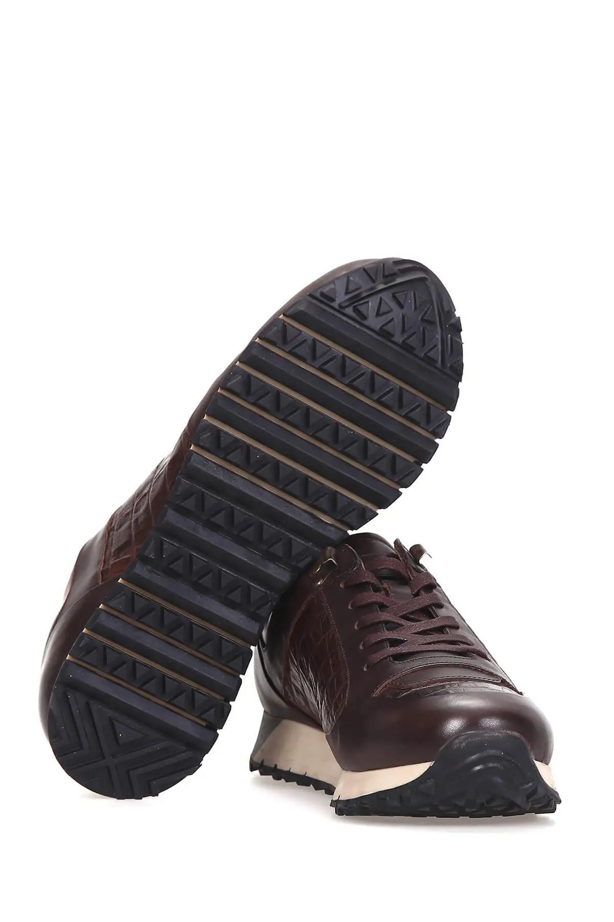 Мужские коричневые кроссовки Derimod из натуральной кожи|Мужские и кеды| |