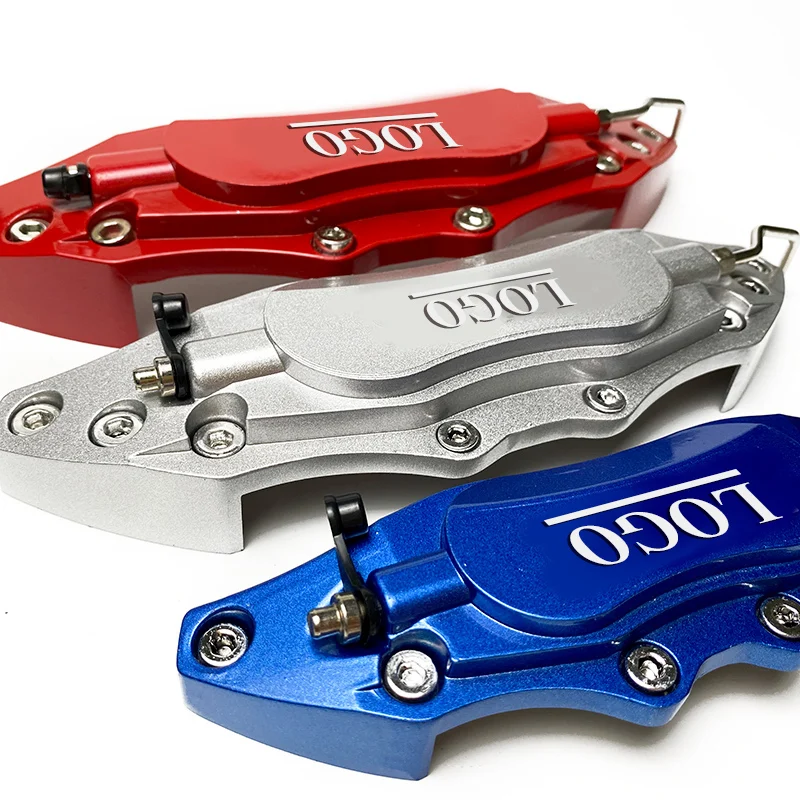 2 шт. Алюминиевая накладка среднего размера на тормозные суппорта автомобиля, стиль переднего и заднего дискового кожуха, автотовары для колес диаметром 15-18 дюймов.