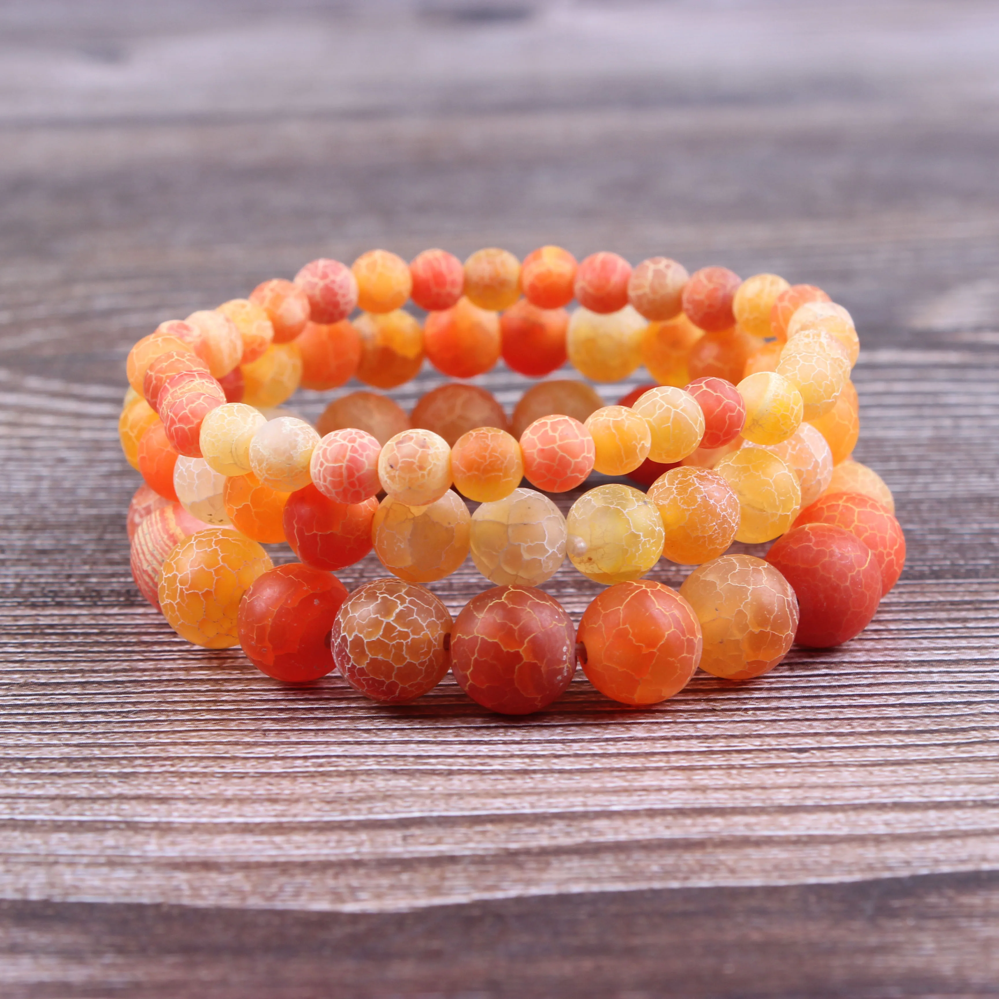 

Fashion jewelry 6 / 8 / 10mm miscellaneous stone bracelet natural jewelry beads are suitable for men's and women's accessories